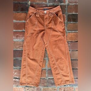 Cali 1850 Burnt Orange Wide Leg Pants